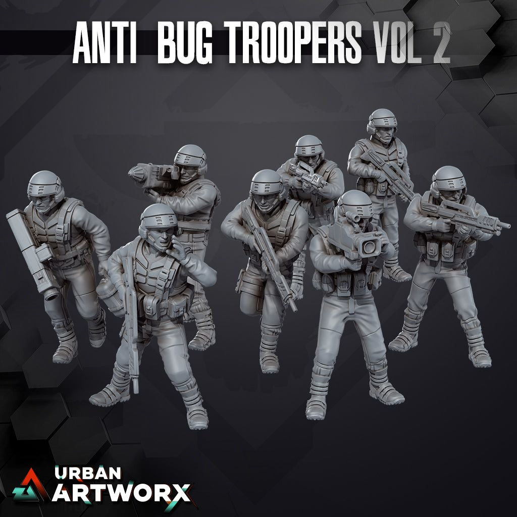 Tabletop Miniaturen - Skullforge Studios - Anti Bug Troopers Vol 2 (8)