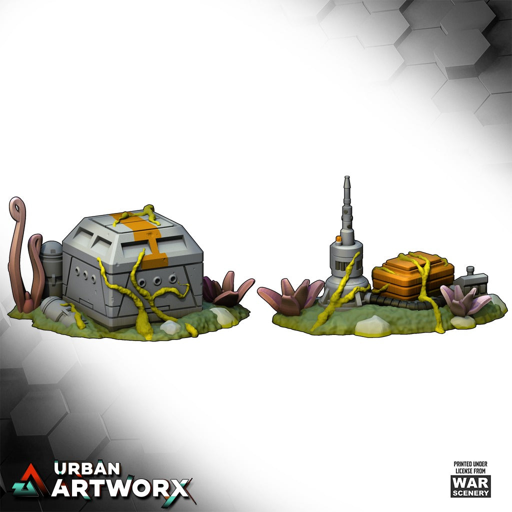 Tabletop Gelände - War Scenery - Insurgent Battleforce - Overgrown Scatter Terrain