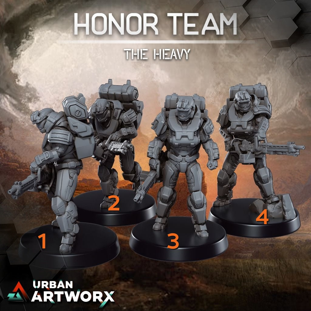Tabletop Miniaturen - Skullforge Studios - Honor Team: The Heavy (4)