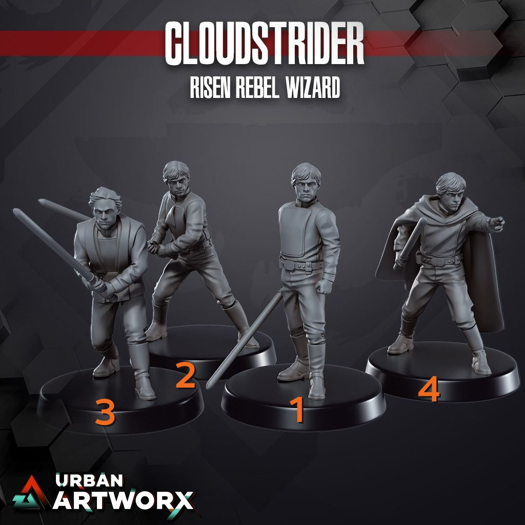 Tabletop Miniaturen - Skullforge Studios - Cloudstrider Risen Rebel Wizard (4)