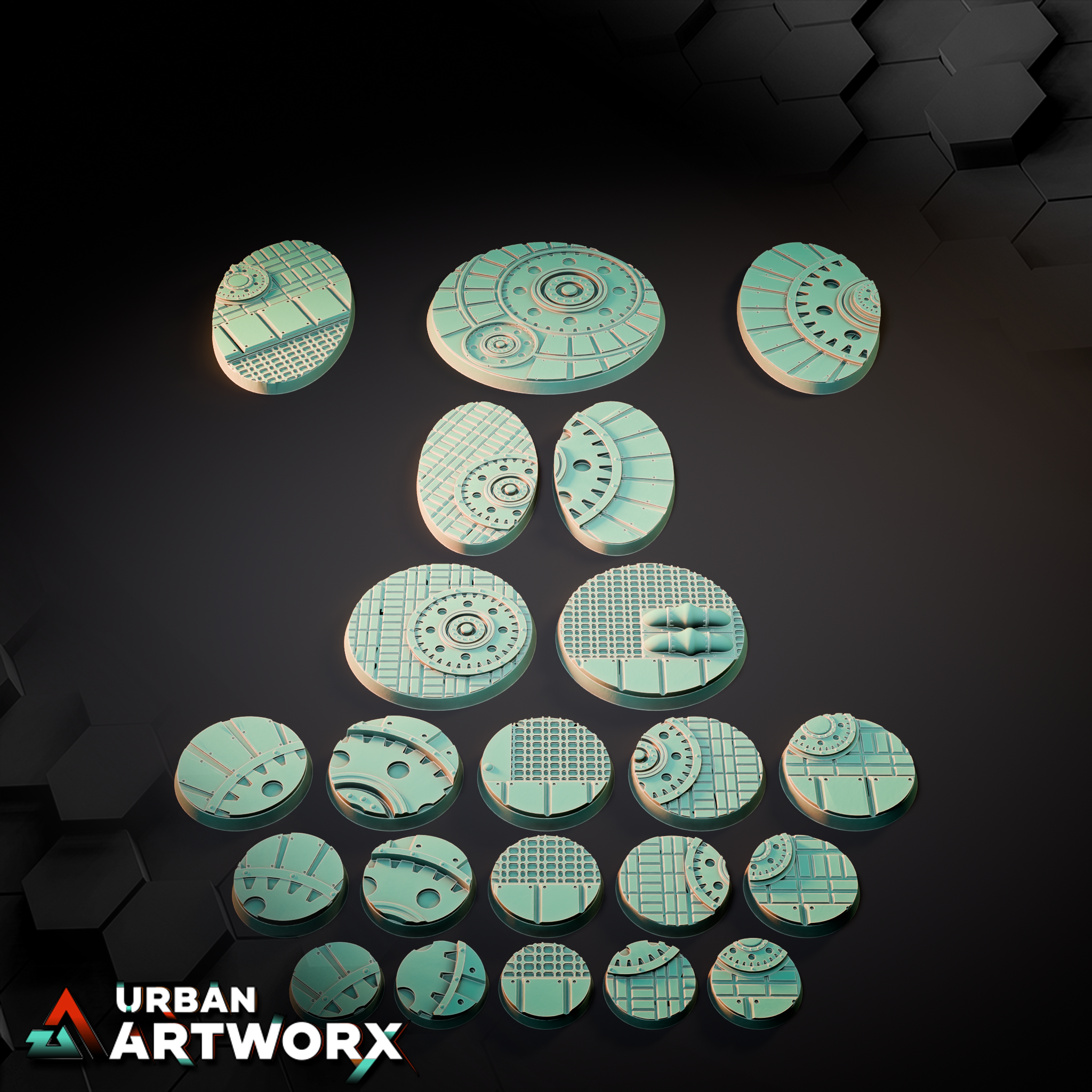 Tabletop Bases - Sacrusmundus - Cognis Steam World Bases | Gruppenbild