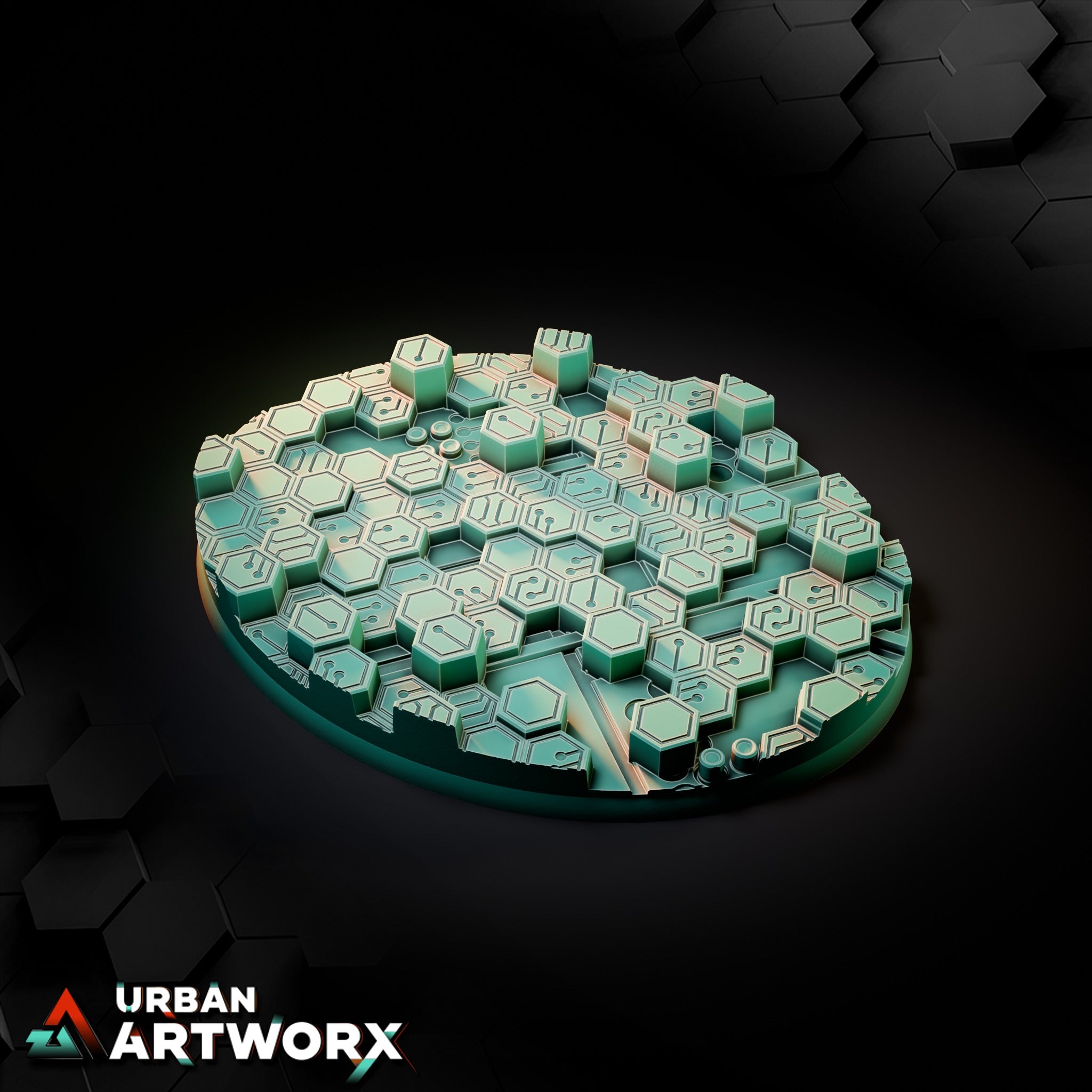 Cyberhex Bases – Oval 120x92mm