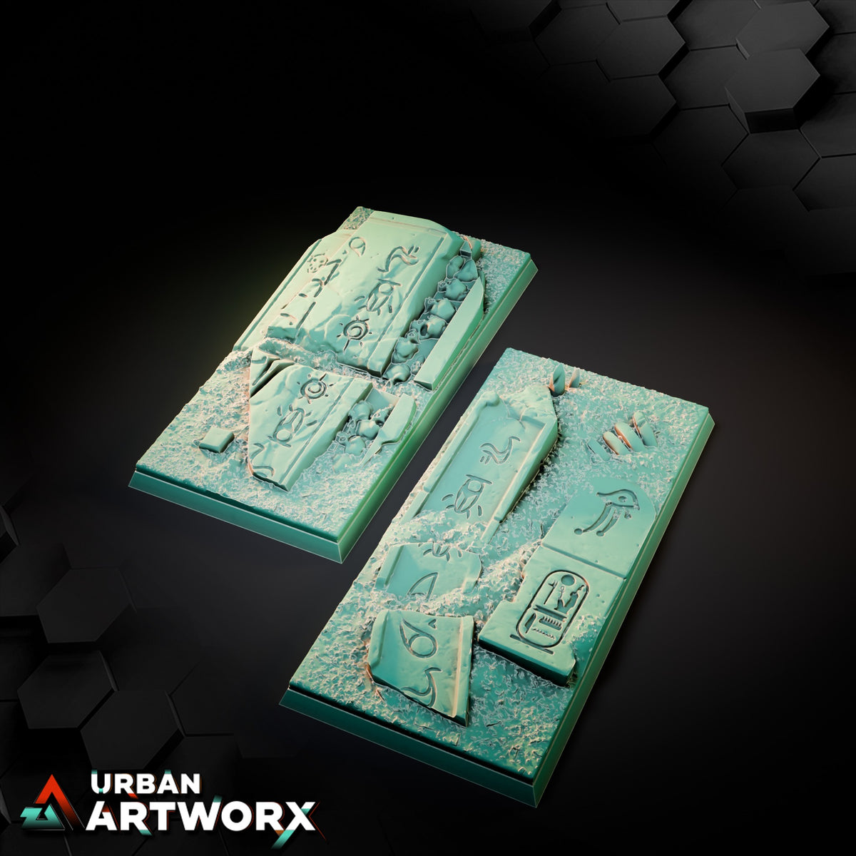 Egyptian Square Bases – Square 100x50mm (2)