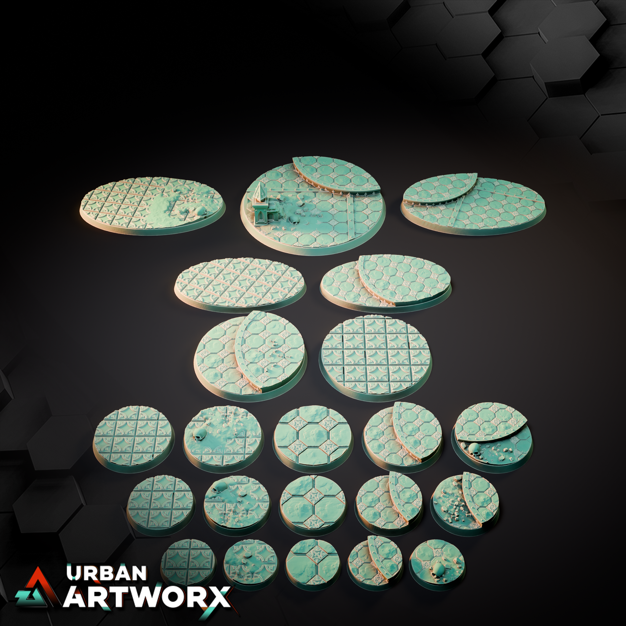Tabletop Bases - Sacrusmundus - Emerita Imperial Suburbs Bases | Gruppenbild
