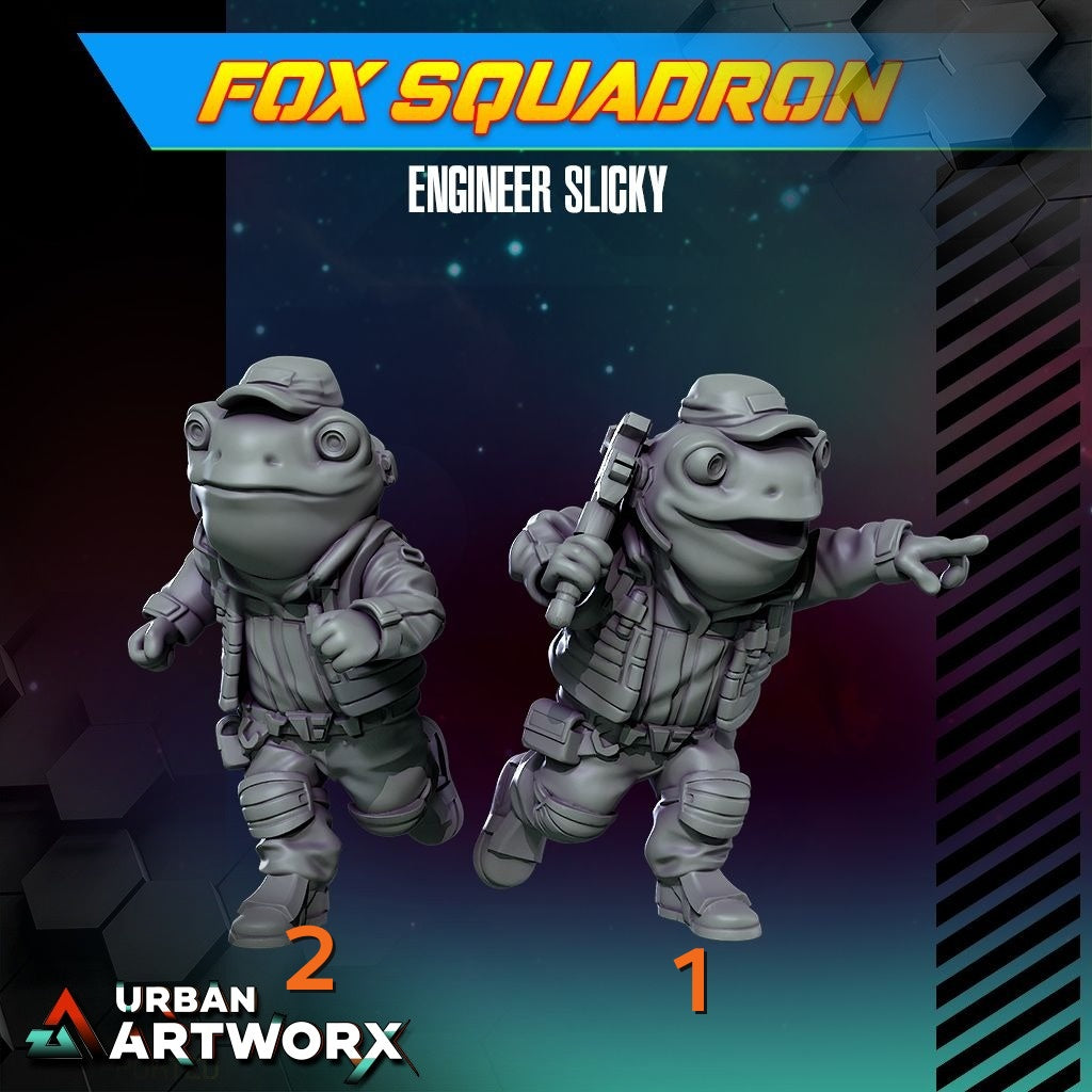 Tabletop Miniaturen - Skullforge Studios - Fox Squadron: Engineer Slicky (2)