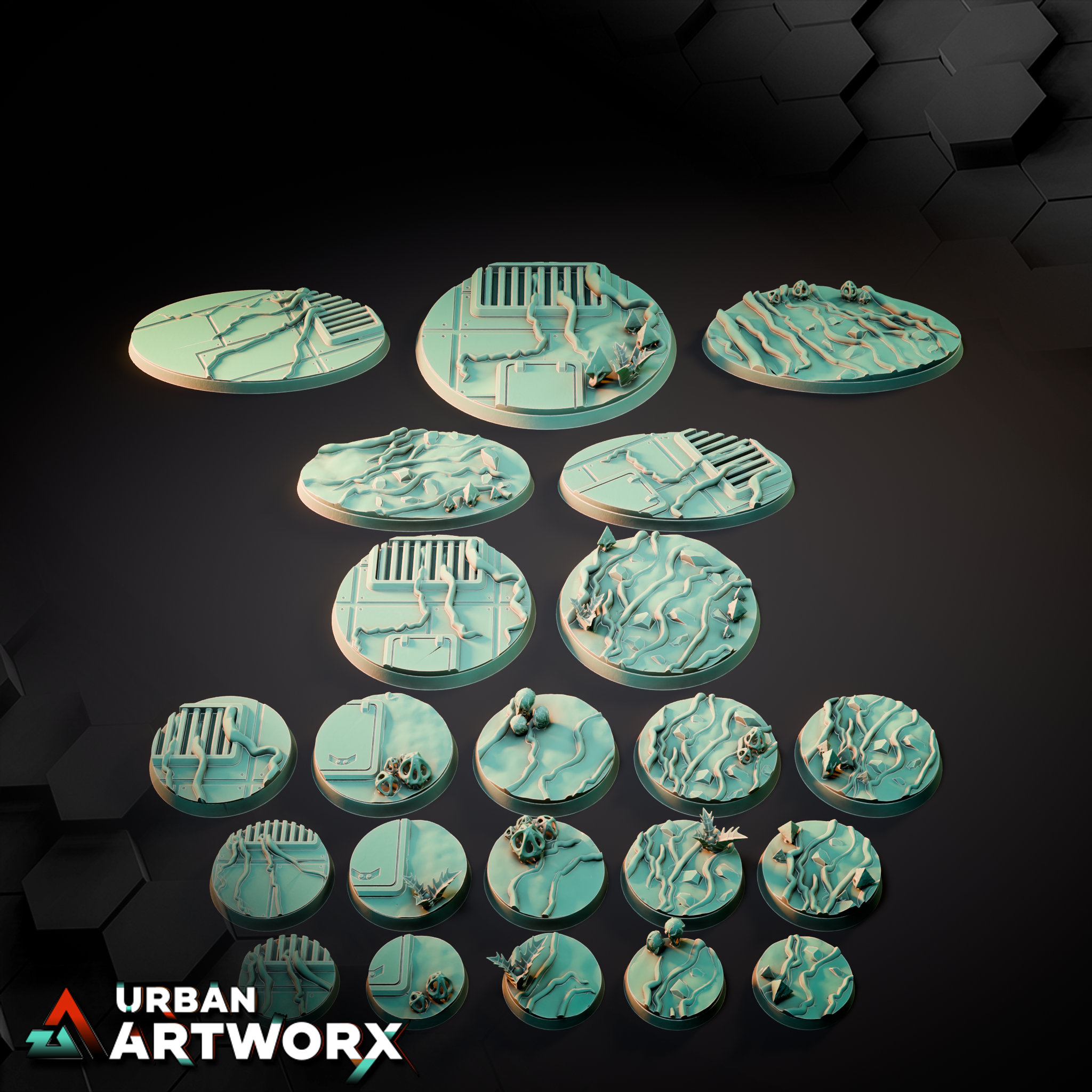 Tabletop Bases - Sacrusmundus - Galutia Living Rainforest Bases | Gruppenbild