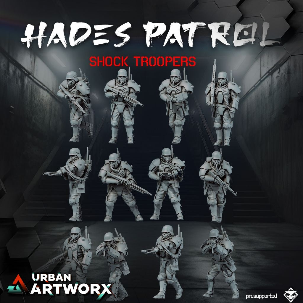 Tabletop Miniaturen - Skullforge Studios - Hades Patrol: Shock Troopers (12)
