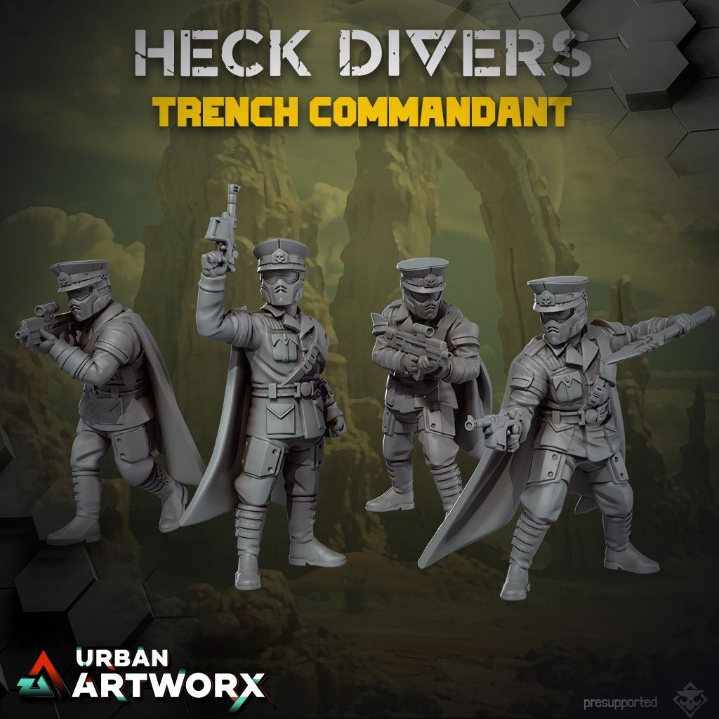 Tabletop Miniaturen - Skullforge Studios - Heck Divers: Trench Commandant (4)