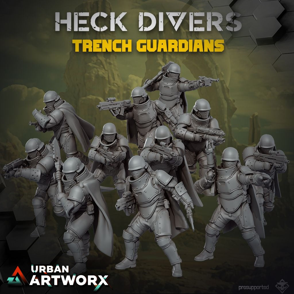 Tabletop Miniaturen - Skullforge Studios - Heck Divers: Trench Guardians (11)
