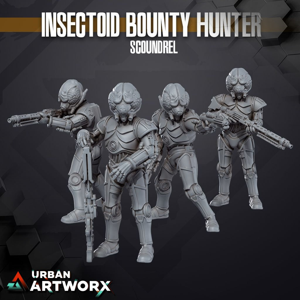Tabletop Miniaturen - Skullforge Studios - Scoundrel Insectoid Bounty Hunter (4)