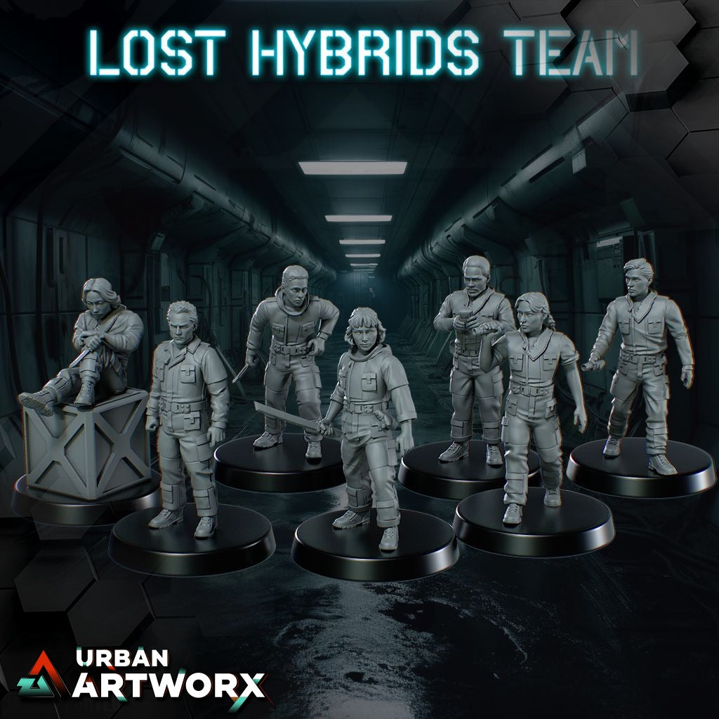 Tabletop Miniaturen - Skullforge Studios - Lost Hybrids Team (7)