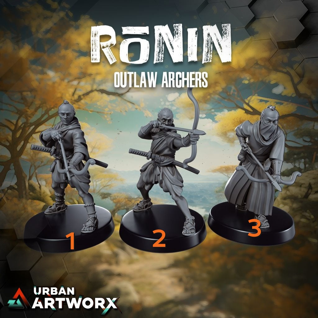 Tabletop Miniaturen - Skullforge Studios - Ronin: Outlaw Archers (3)