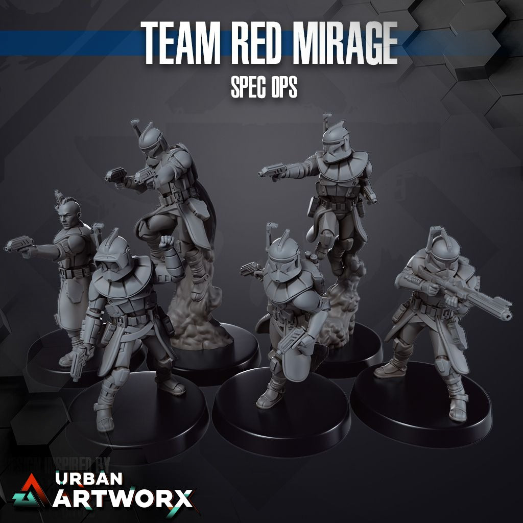 Tabletop Miniaturen - Skullforge Studios - Team Red Mirage Spec Ops (6)