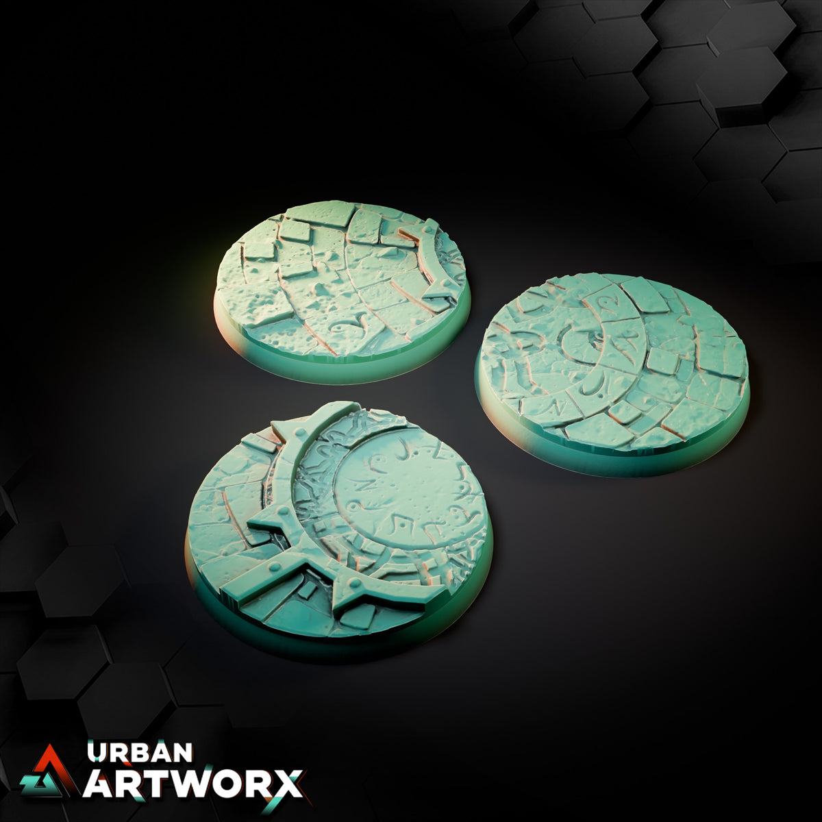 Sacred Temples Bases – Round 50mm (3)