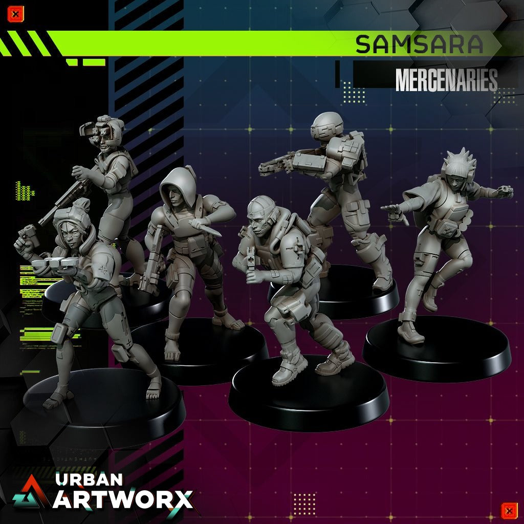 Tabletop Miniaturen - Skullforge Studios - Samsara: Mercenaries (6)