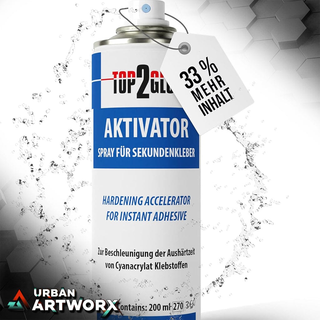 Sekundenkleber Aktivator Spray 200ml - Aerosol Sprühdose Urban ArtworX 