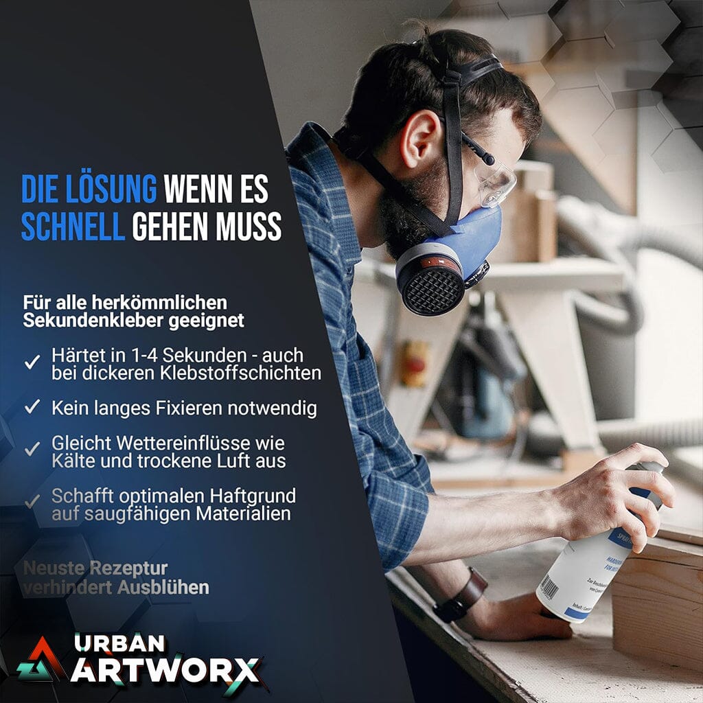 Sekundenkleber Aktivator Spray 200ml - Aerosol Sprühdose Urban ArtworX