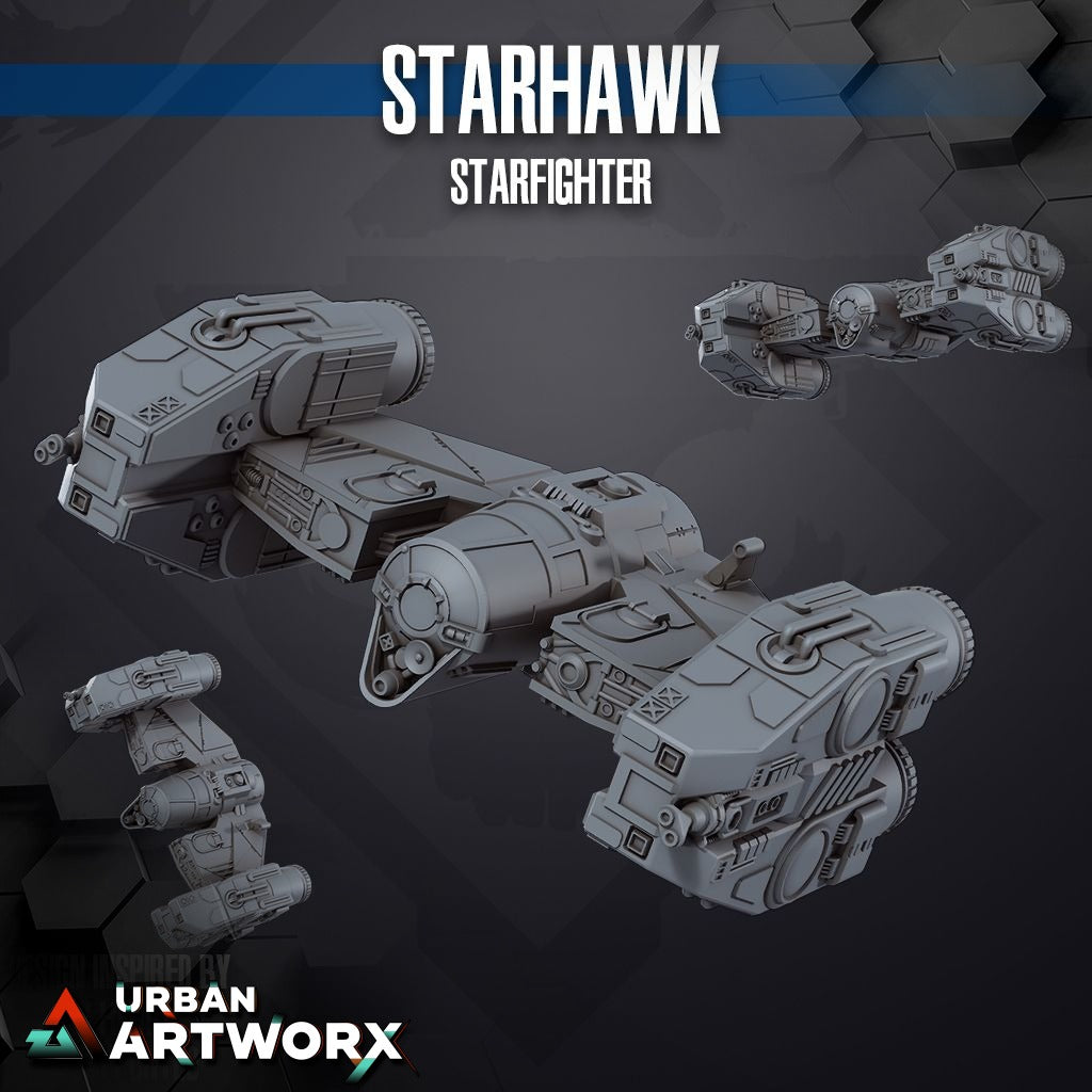 Tabletop Miniaturen - Skullforge Studios - Starhawk Starfighter (1)