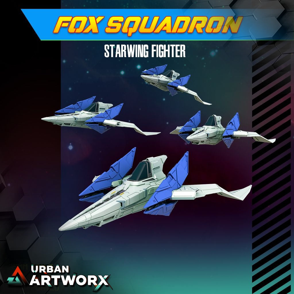 Tabletop Miniaturen - Skullforge Studios - Fox Squadron: Starwing Fighter (1)