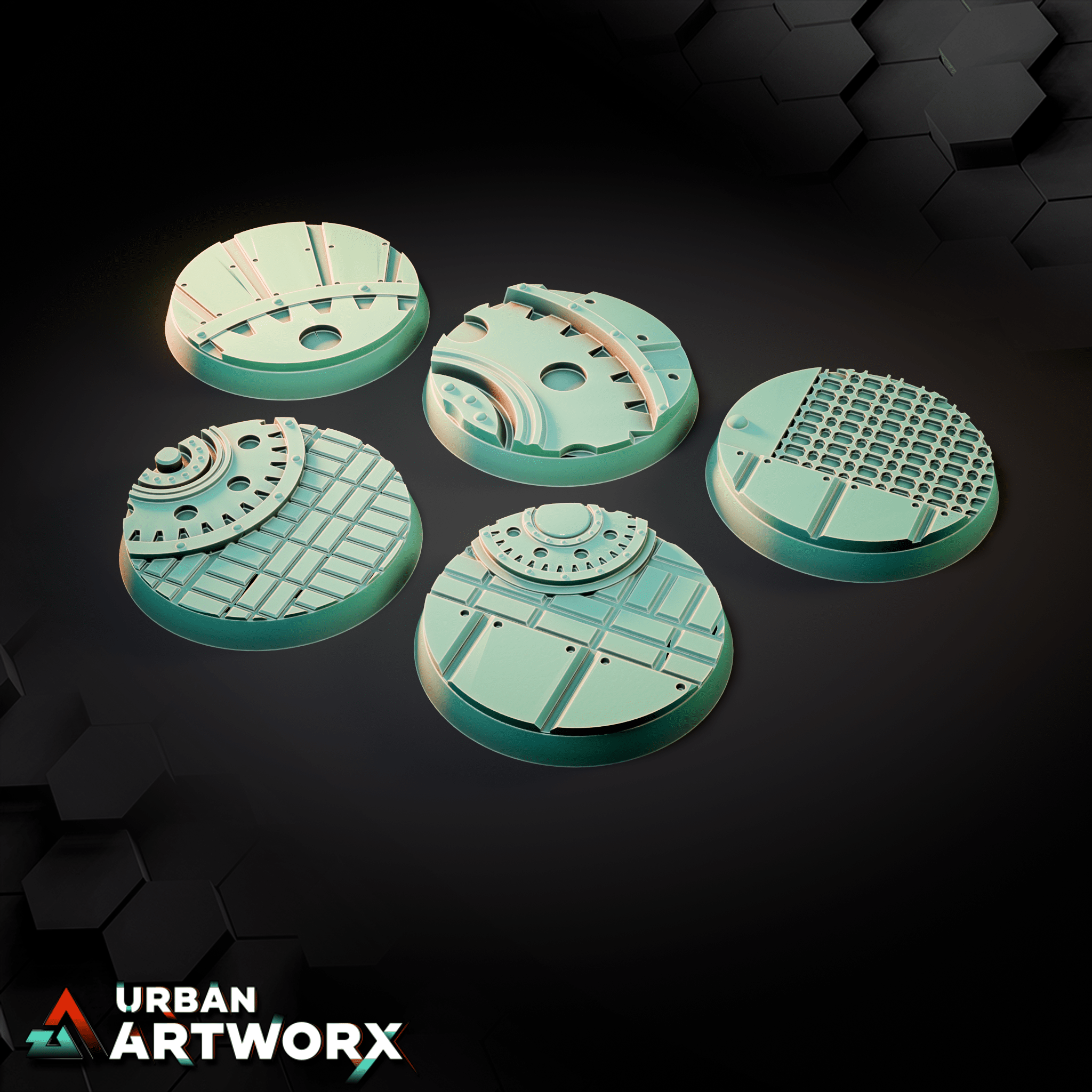 Tabletop Bases - Sacrusmundus - Cognis Steam World Bases Sacrusmundus Round 40mm (5)