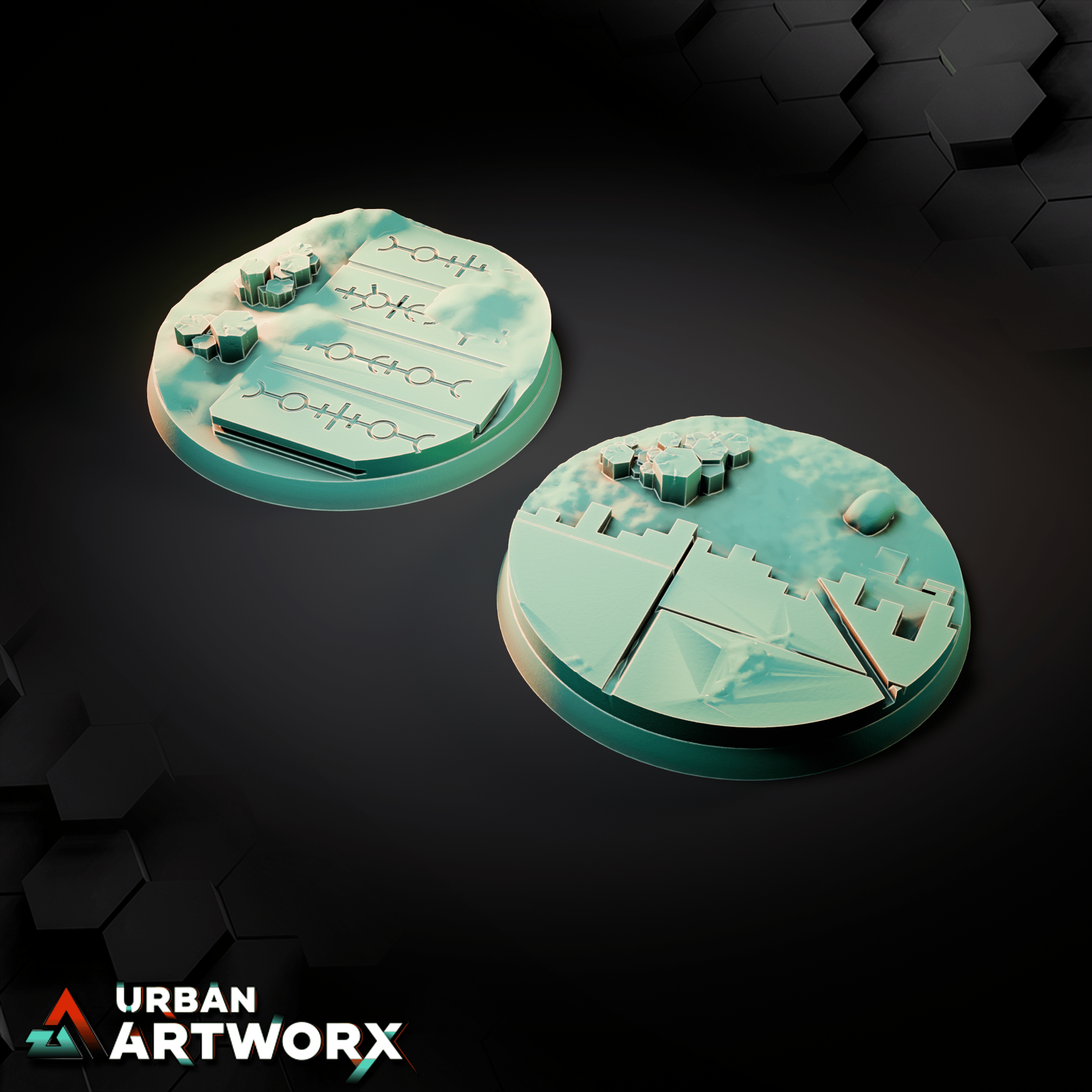 Tabletop Bases - Sacrusmundus - Davonis Ancient Burial Site Bases Sacrusmundus Round 60mm (2)