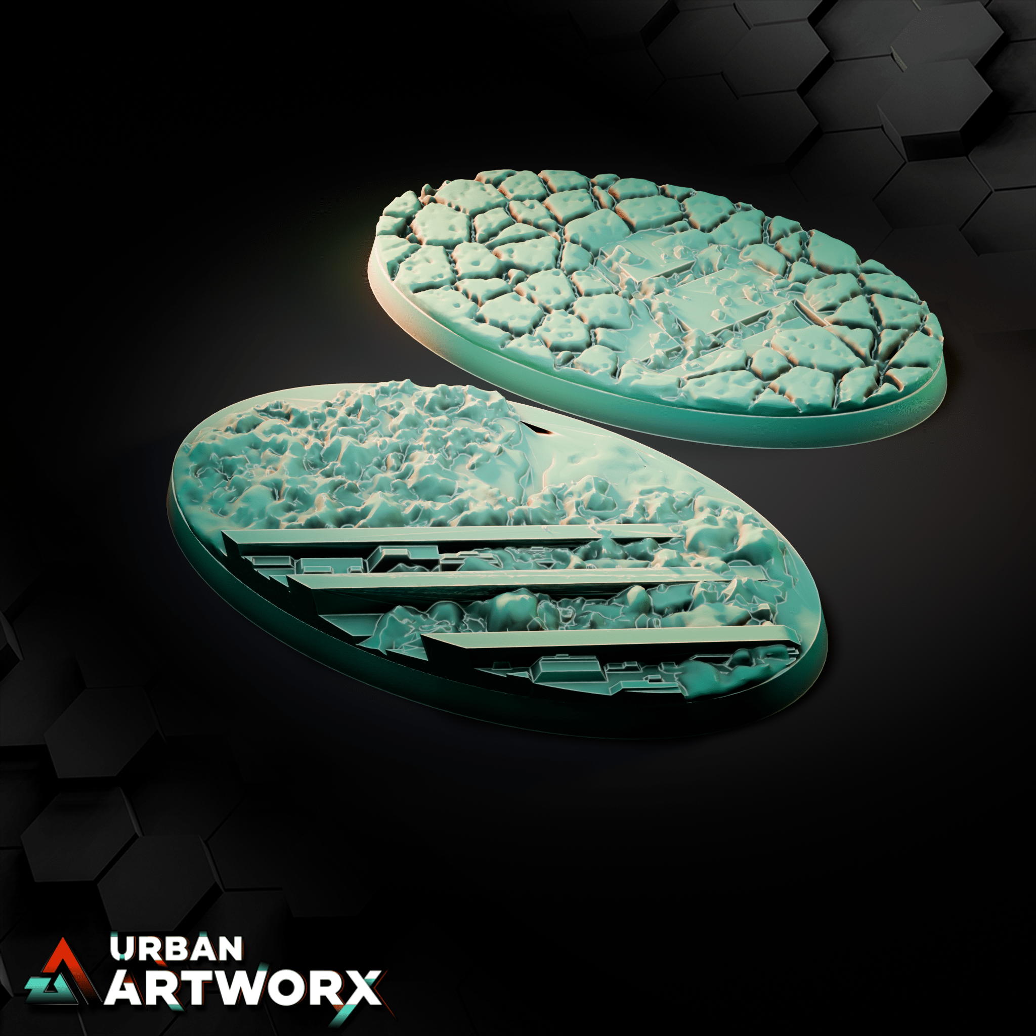 Tabletop Bases - Sacrusmundus - Karnac The Tomb Planet Bases Sacrusmundus Oval 75x42mm (2)