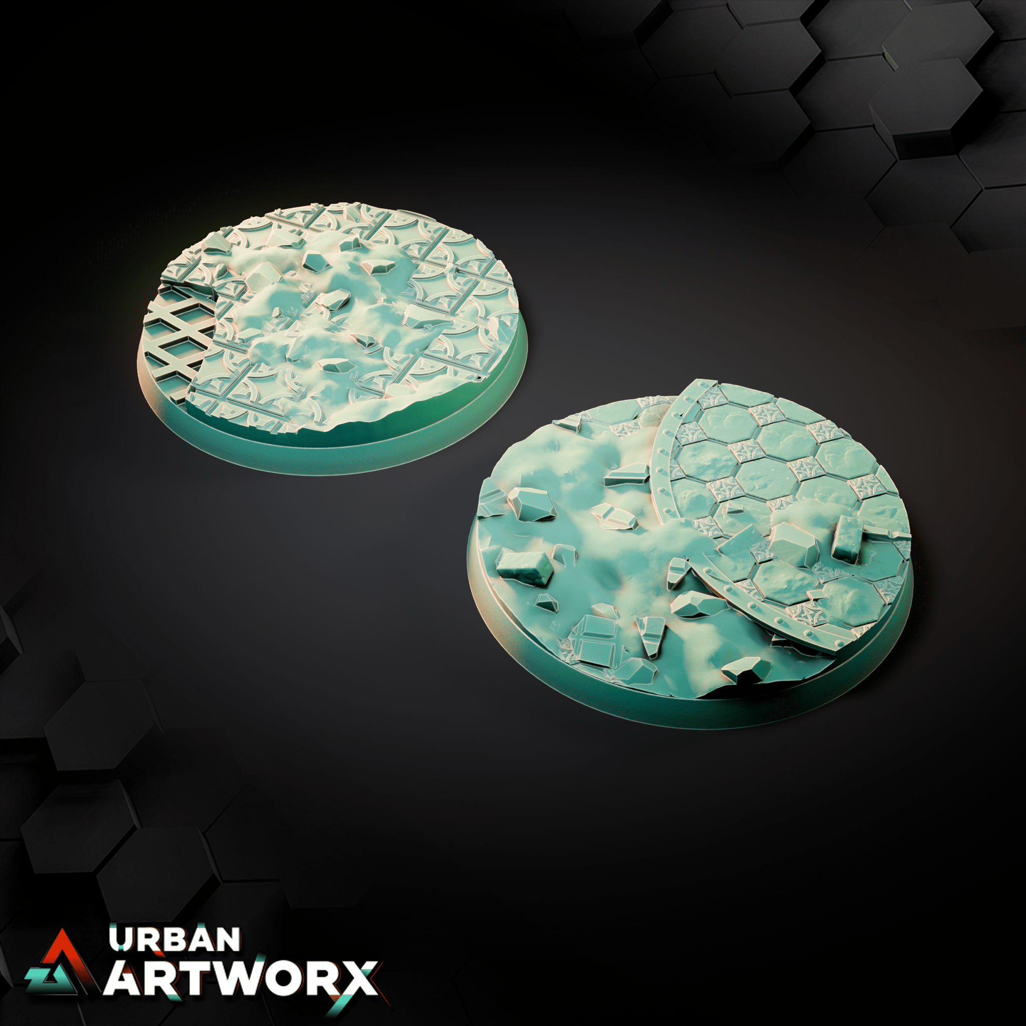 Tabletop Bases - Sacrusmundus - The Desolation of Emerita Bases Sacrusmundus Round 60mm (2)