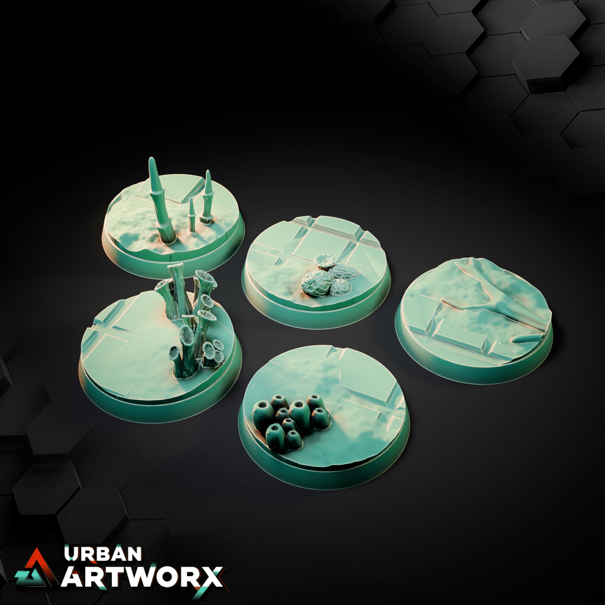 Tabletop Bases - Sacrusmundus - Tulipa Evolved Infestation Bases Sacrusmundus Round 25mm (10)