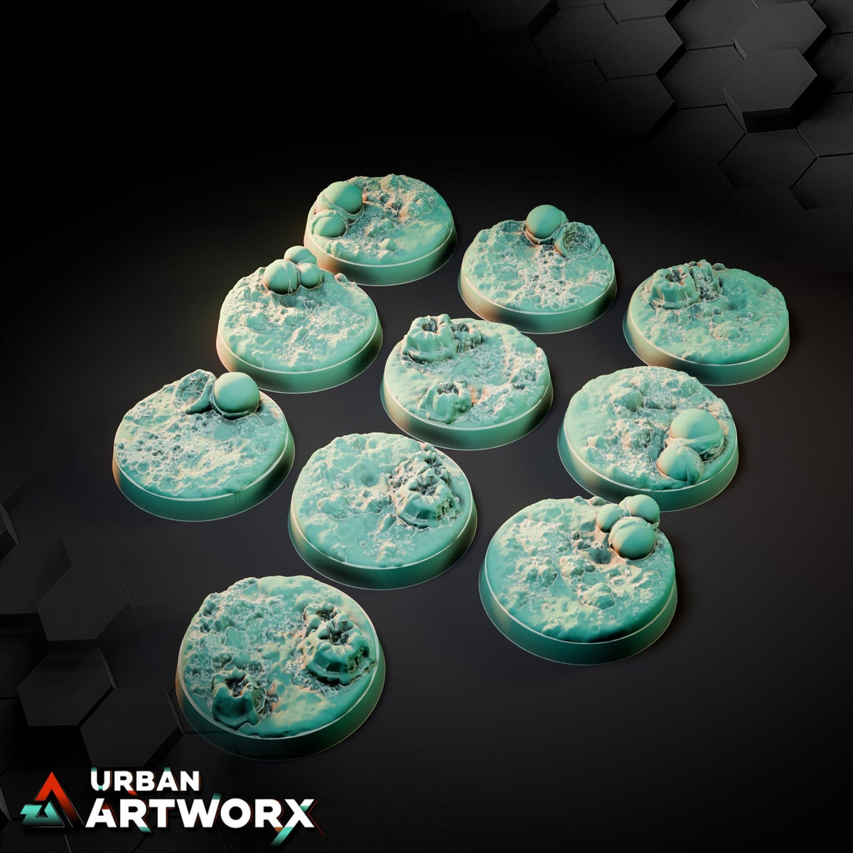 Tabletop Bases - Txarli Factory - Alien Bases Bases Txarli Factory Round 25mm (10)