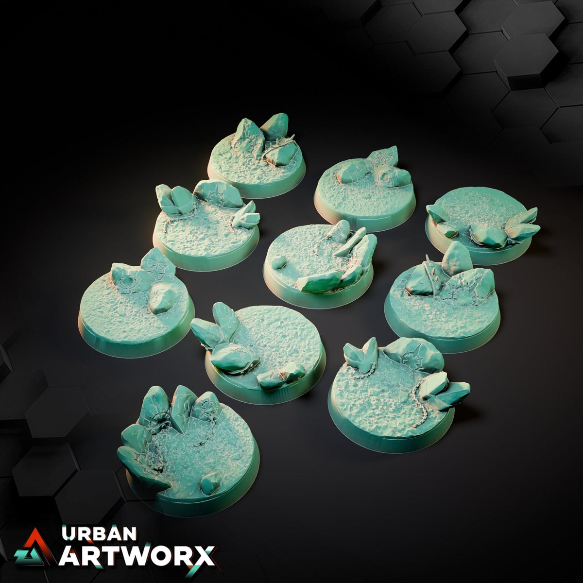 Tabletop Bases - Txarli Factory - Chaos Hell Bases Bases Txarli Factory Round 32mm (10)