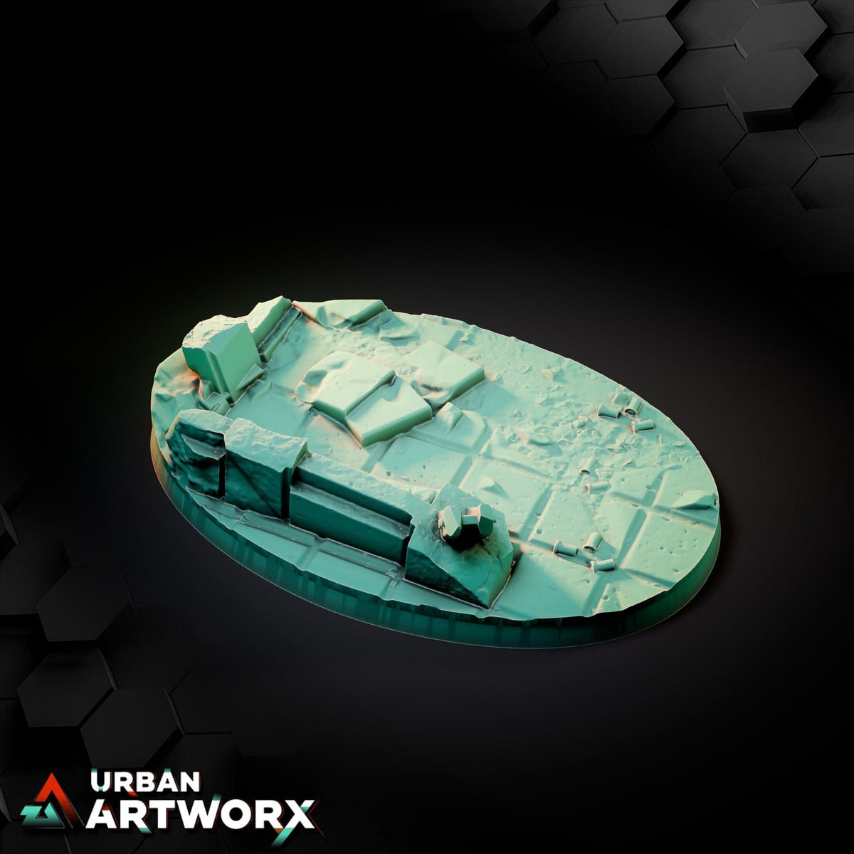 Tabletop Bases - Txarli Factory - City Ruins Bases Bases Txarli Factory Oval 105x70mm