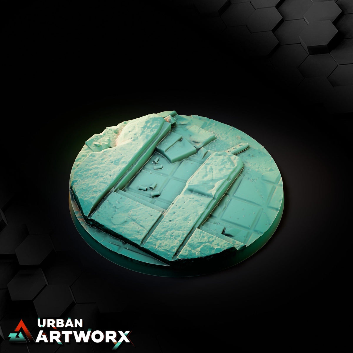 Tabletop Bases - Txarli Factory - City Ruins Bases Bases Txarli Factory Round 100mm