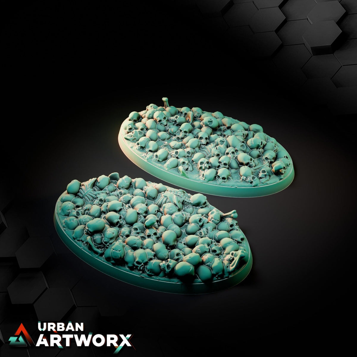 Tabletop Bases - Txarli Factory - Death Skulls Bases Bases Txarli Factory Oval 75x42mm (2)