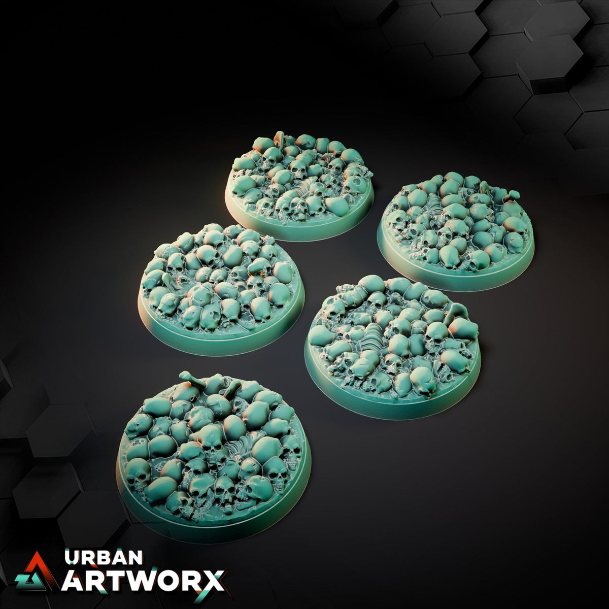 Tabletop Bases - Txarli Factory - Death Skulls Bases Bases Txarli Factory Round 40mm (5)