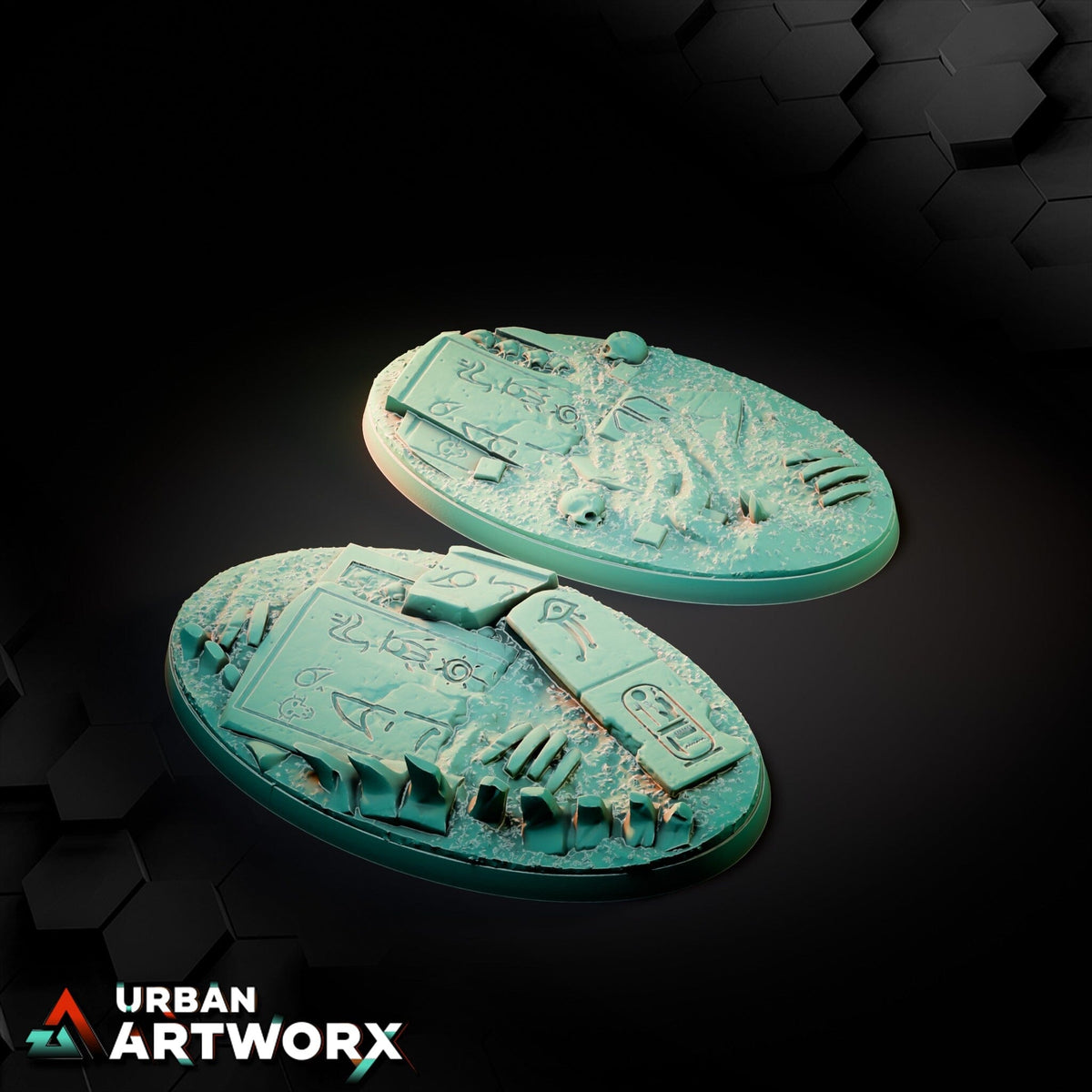 Tabletop Bases - Txarli Factory - Egyptian Bases Bases Txarli Factory Oval 90x52mm (2)