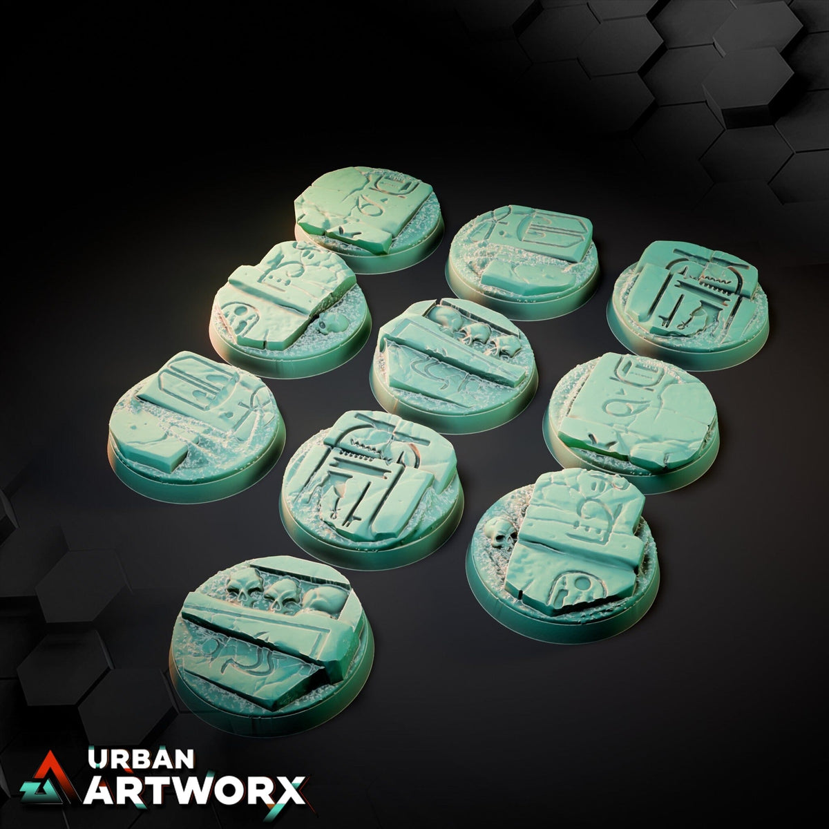 Tabletop Bases - Txarli Factory - Egyptian Bases Bases Txarli Factory Round 28mm (10)
