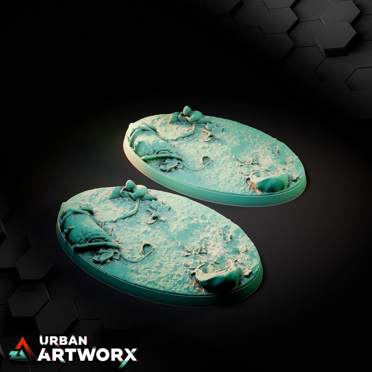 Tabletop Bases - Txarli Factory - Forest Bases Bases Txarli Factory Oval 75x42mm (2)