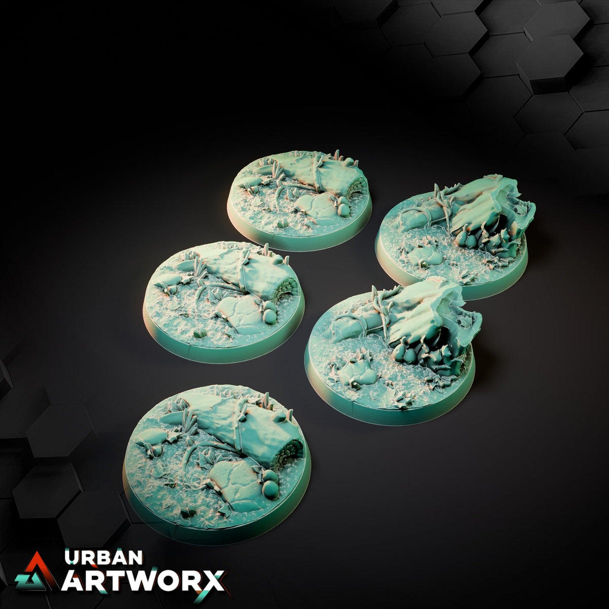 Tabletop Bases - Txarli Factory - Forest Bases Bases Txarli Factory Round 40mm (5)