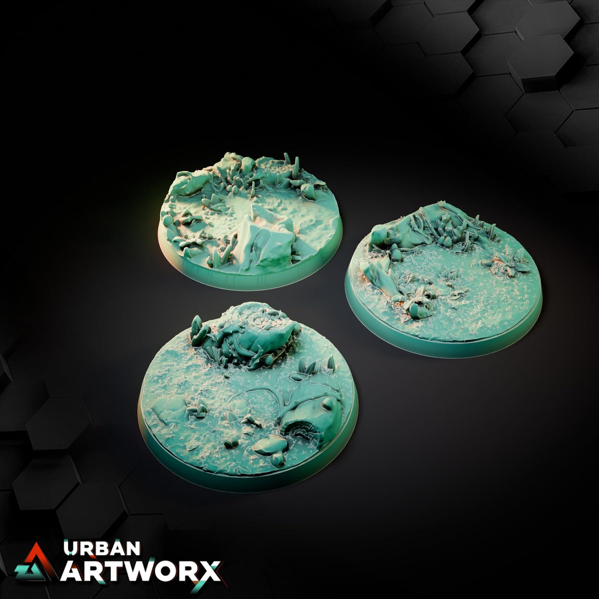 Tabletop Bases - Txarli Factory - Forest Bases Bases Txarli Factory Round 50mm (3)