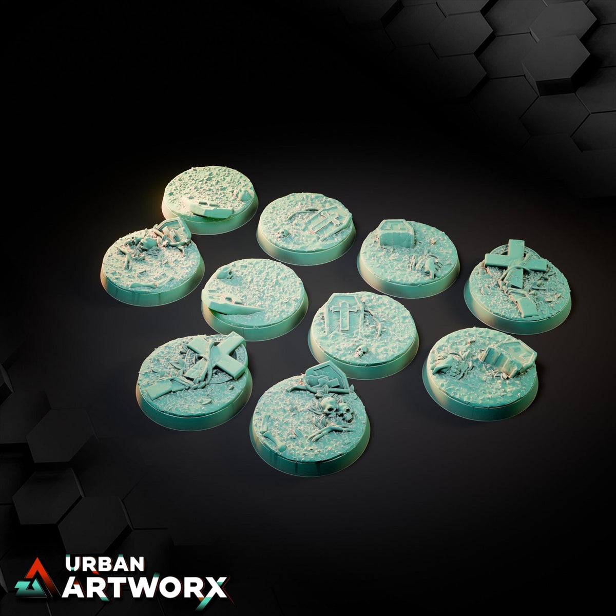 Tabletop Bases - Txarli Factory - Graveyard Bases Bases Txarli Factory Round 32mm (10)