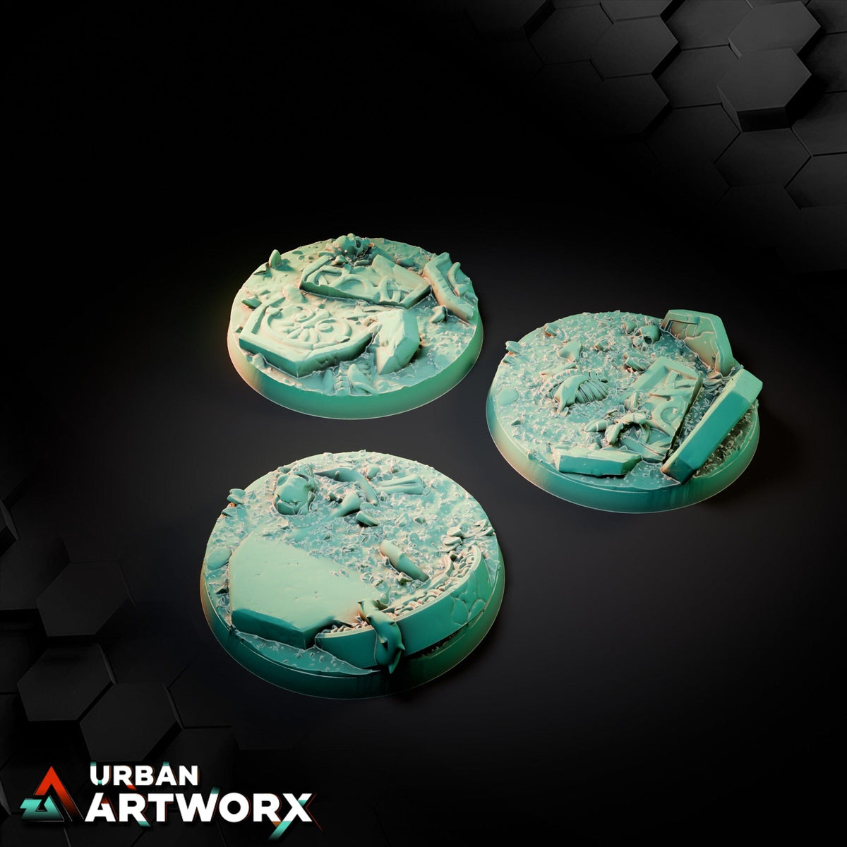 Tabletop Bases - Txarli Factory - Graveyard Bases Bases Txarli Factory Round 50mm (3)