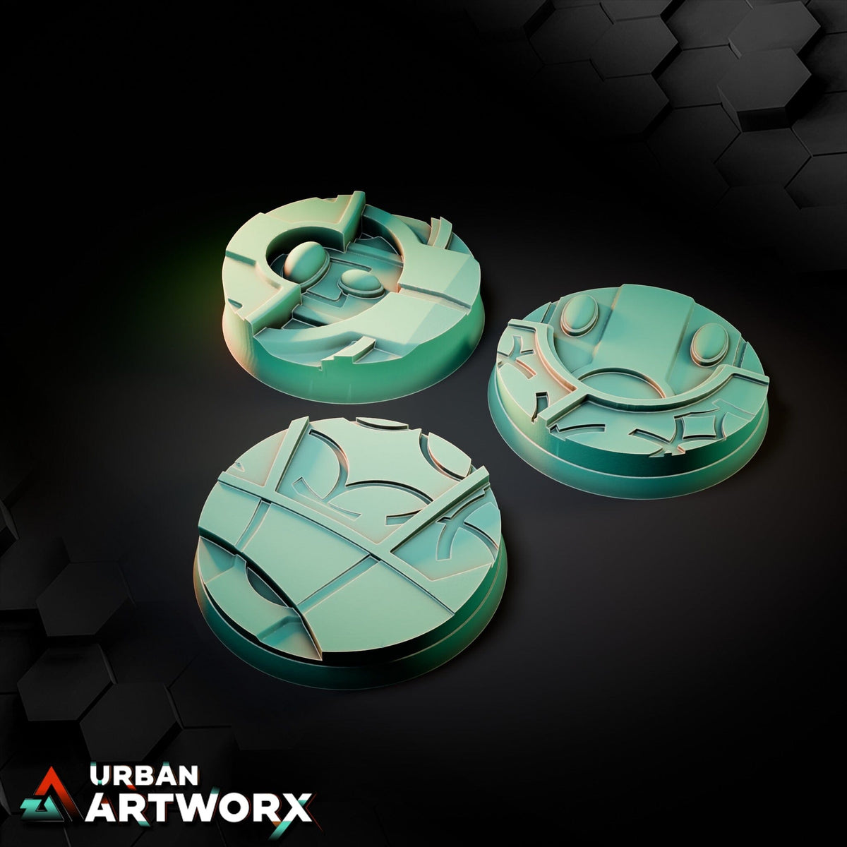 Tabletop Bases - Txarli Factory - Magic Temple Bases Bases Txarli Factory Round 50mm (3)