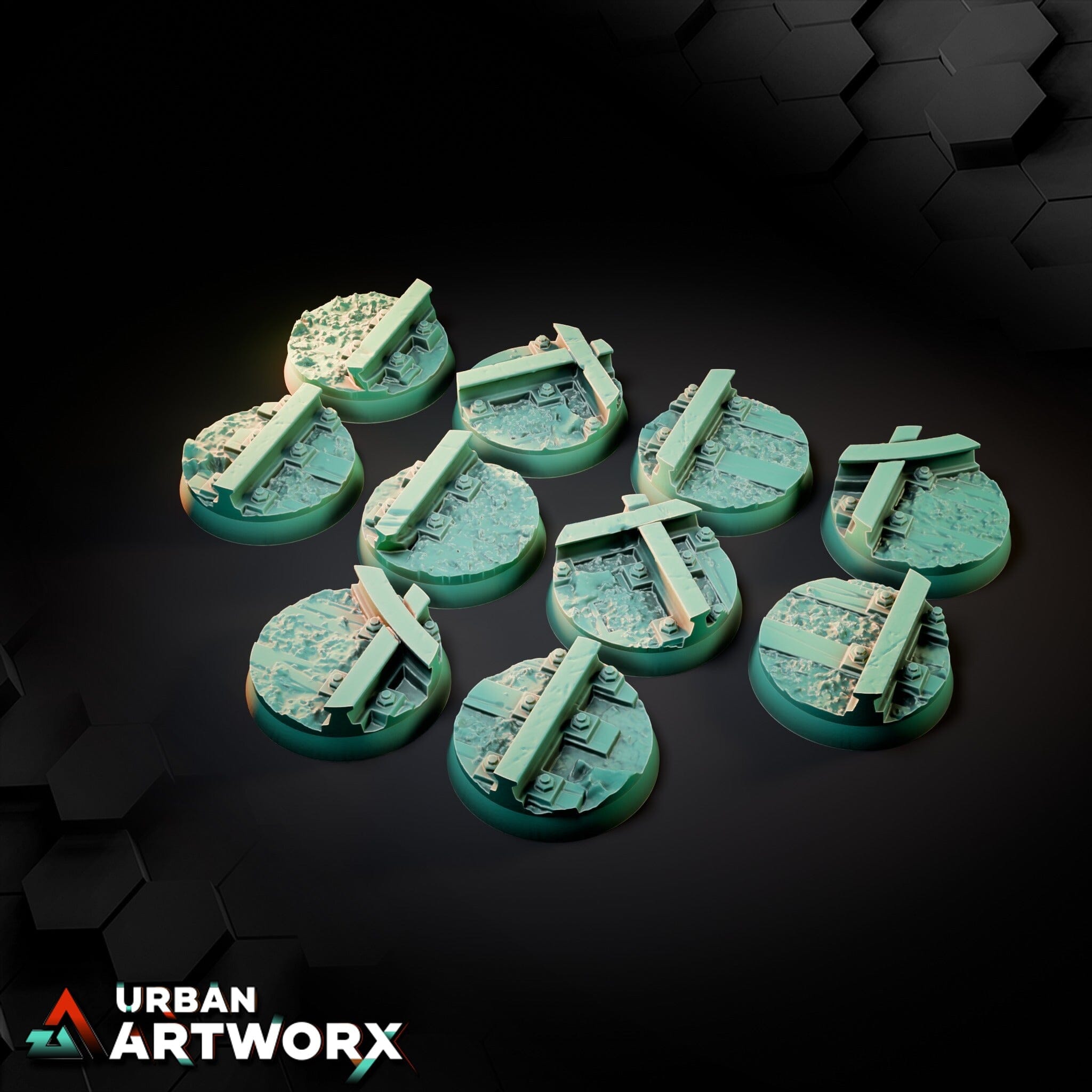 Tabletop Bases - Txarli Factory - Mines Bases Txarli Factory Round 25mm (10)