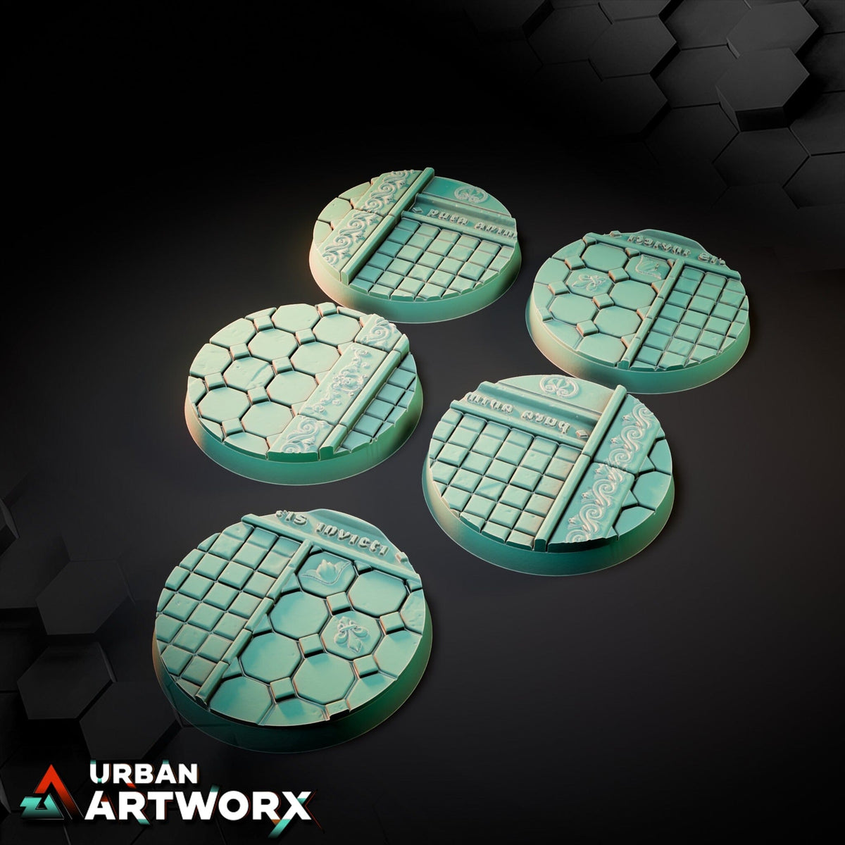 Tabletop Bases - Txarli Factory - Royal Palace Bases Bases Txarli Factory Round 40mm (5)