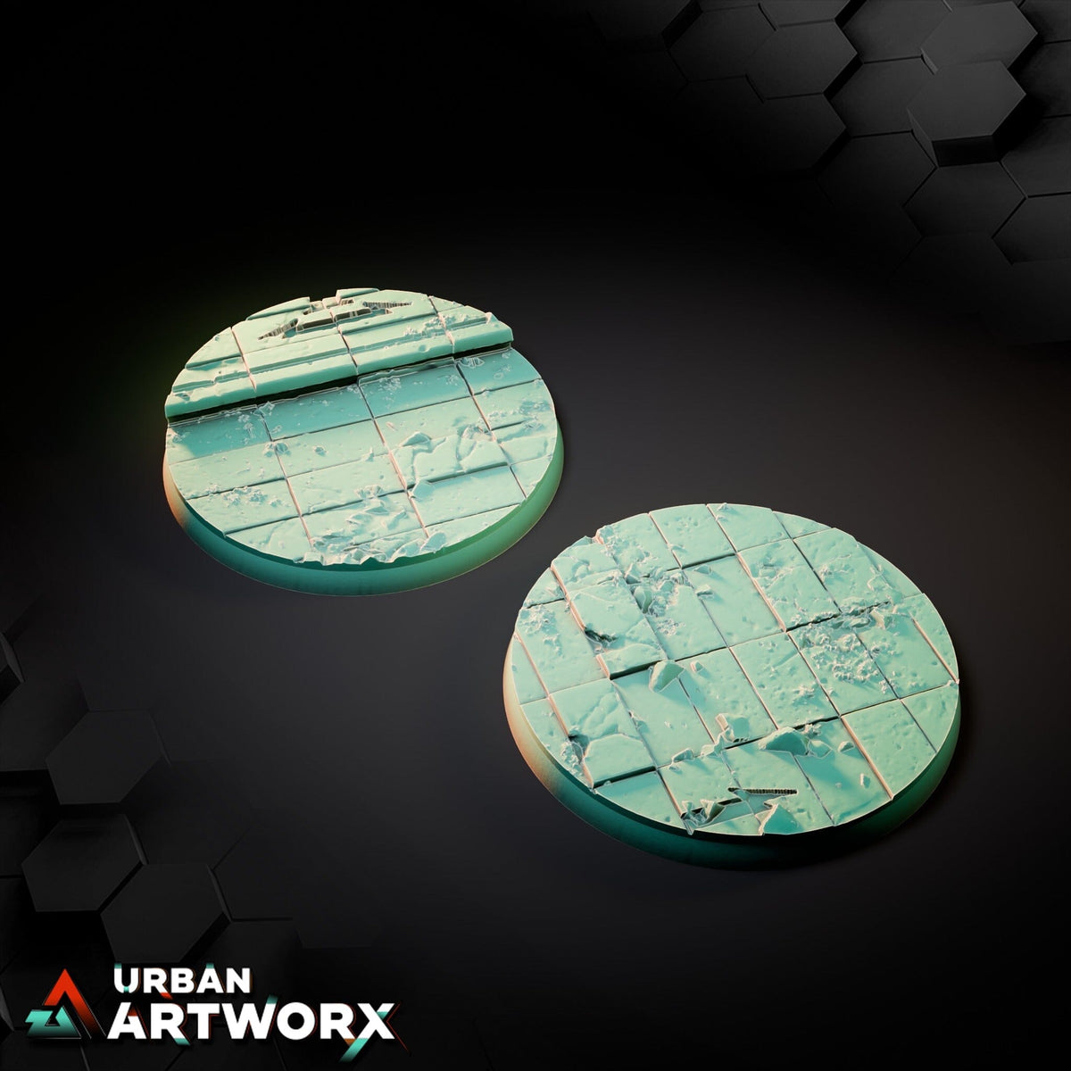 Tabletop Bases - Txarli Factory - Ruined Palace Bases Txarli Factory Round 60mm (2)