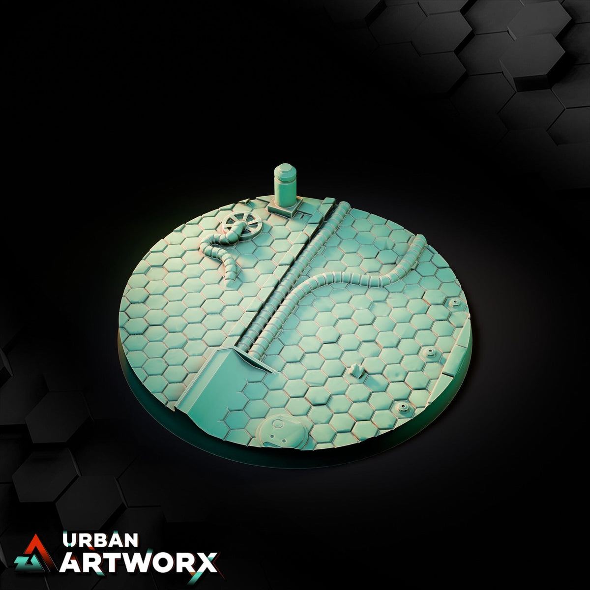 Tabletop Bases - Txarli Factory - Sci Fi City Bases Bases Txarli Factory Round 100mm