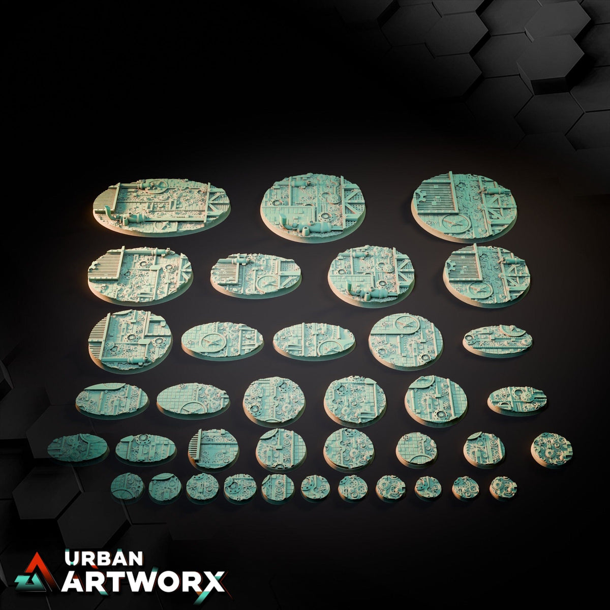 Tabletop Bases - Txarli Factory - Steam Punk Bases Bases Txarli Factory