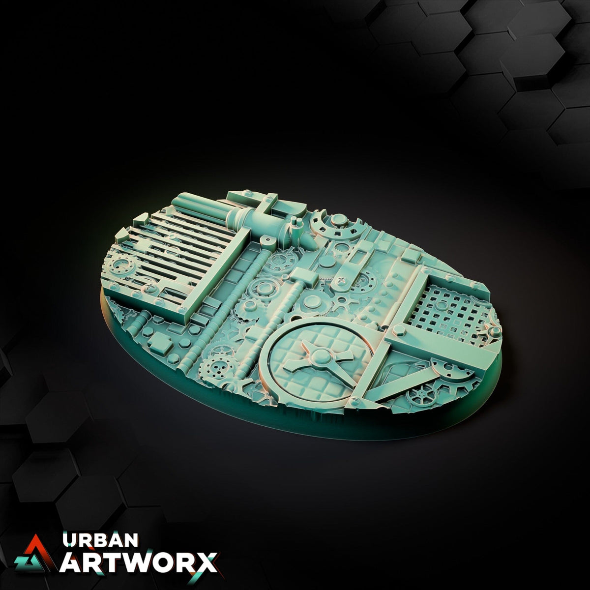 Tabletop Bases - Txarli Factory - Steam Punk Bases Bases Txarli Factory Oval 105x70mm