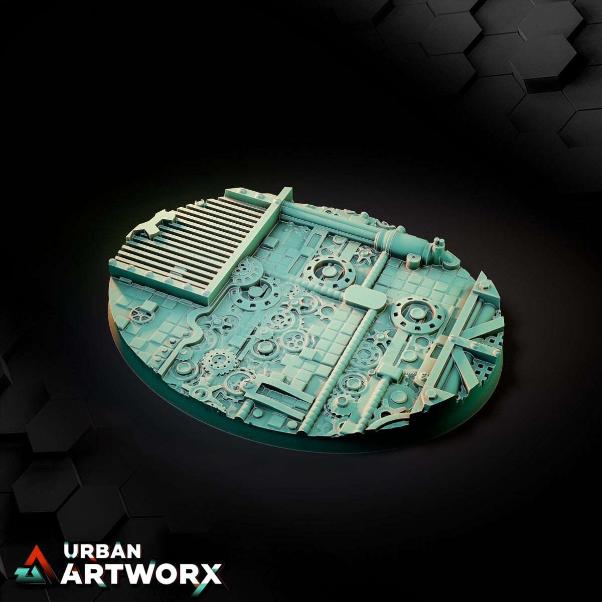 Tabletop Bases - Txarli Factory - Steam Punk Bases Bases Txarli Factory Oval 120x92mm
