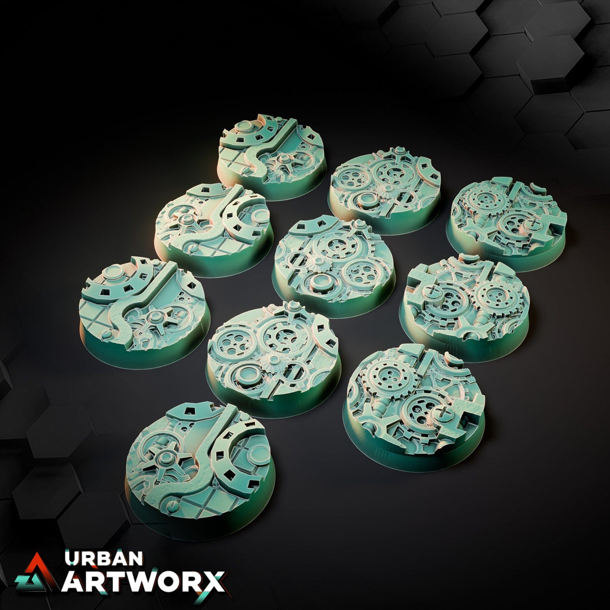 Tabletop Bases - Txarli Factory - Steam Punk Bases Bases Txarli Factory Round 25mm (10)